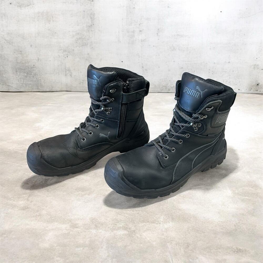 Puma Men’s Size 11 Conquest Ctx High Steel Toe Work Boots Black Slip Resistant